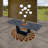 Banji Extendable Metal Base Dining Table