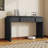 Modern Console Table With 2 Grooved Storage Drawers – Fluted Entryway Table With Rounded Silhouette