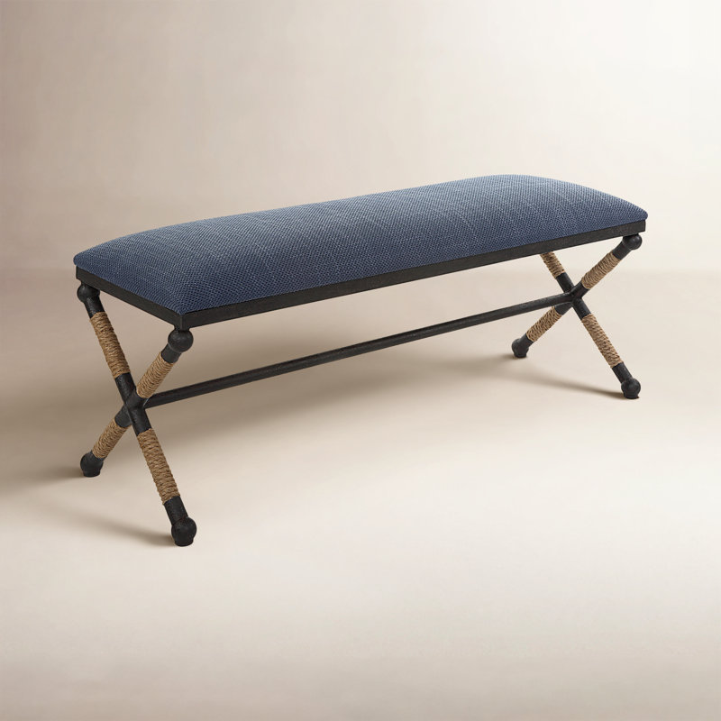 Banc en métal Milana, Marine