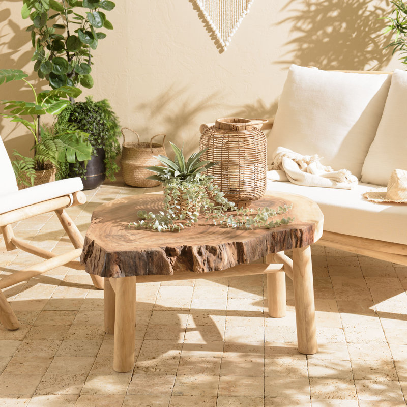 Zech Solid Wood Four Leg Coffee Table