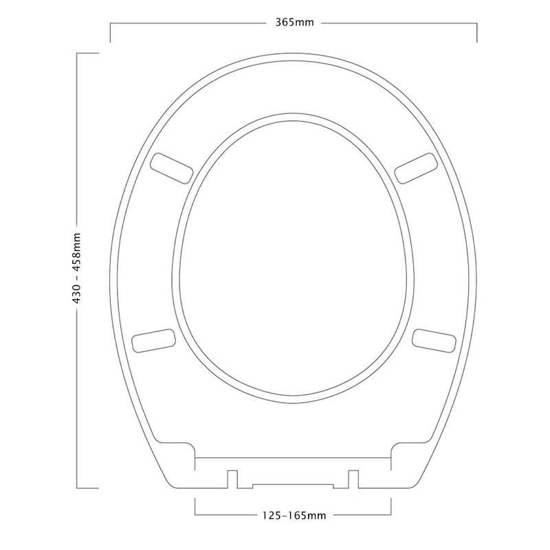 Bellfield Toilet Seat White/Chrome