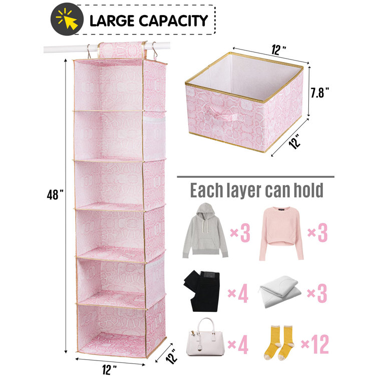 Fabric Hanging Organizer Rebrilliant