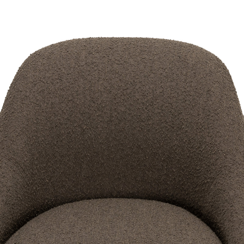 Levi Swivel Barrel Chair, Brown