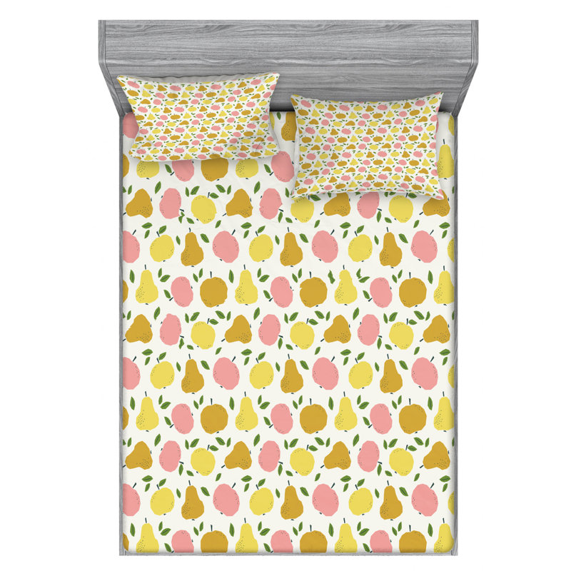 Microfiber Sheet Set, Queen Sheet Set with Fitted Sheet