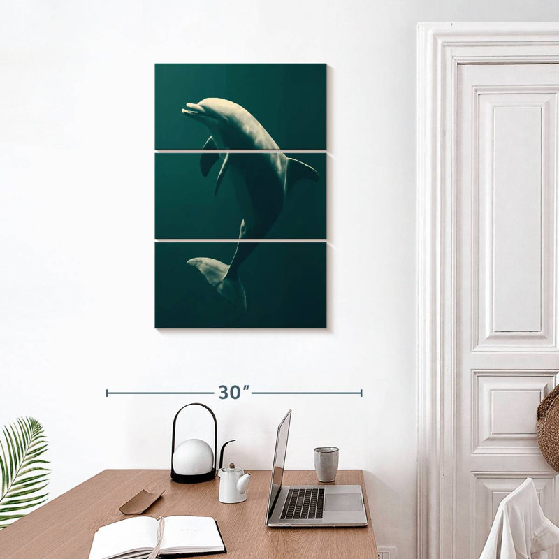 Brampt Underwater Dolphin, 32" H x 20" W