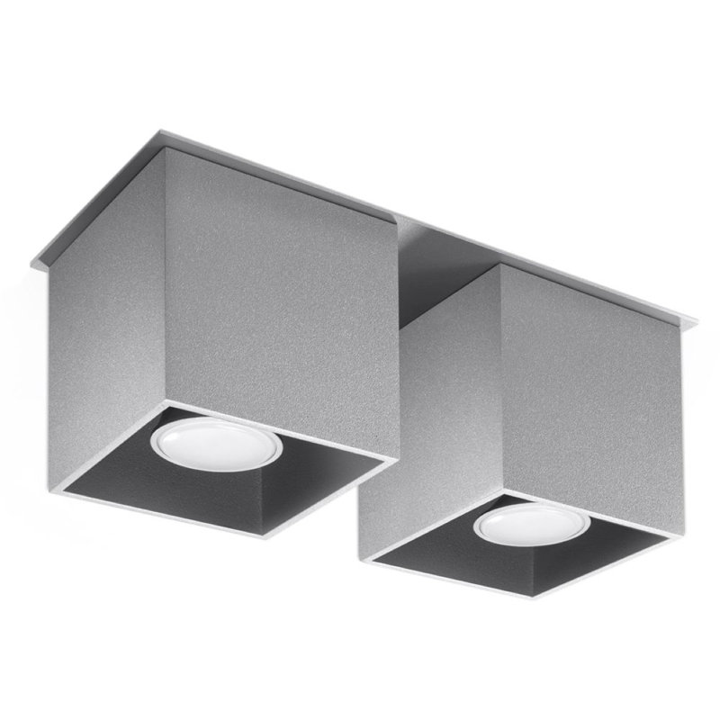 Quad Flush Mount, Grey
