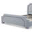 Elegant Upholstered Bed Frame With Nailhead Trim.-1679277600-1679277604