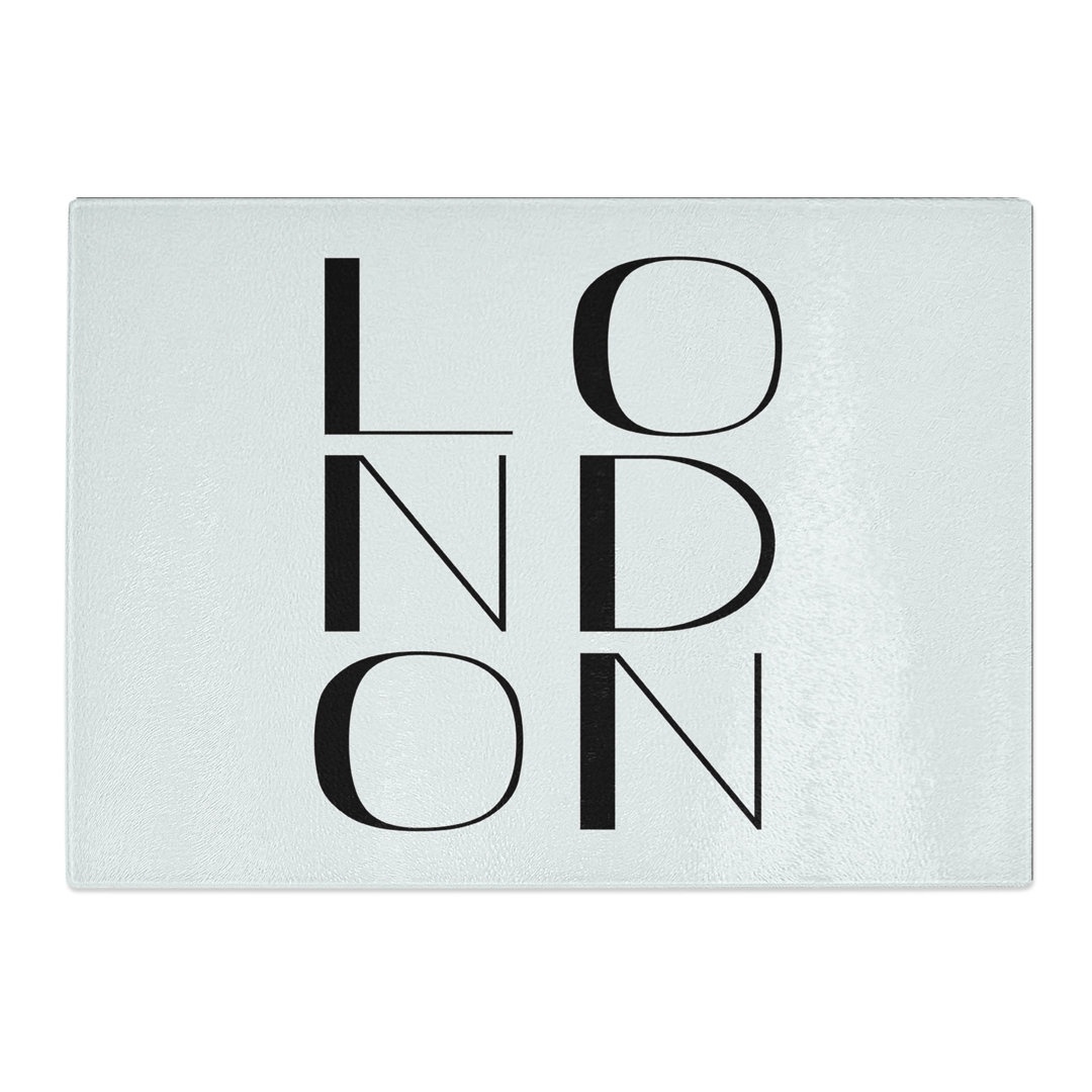 London Typography Chopping Board