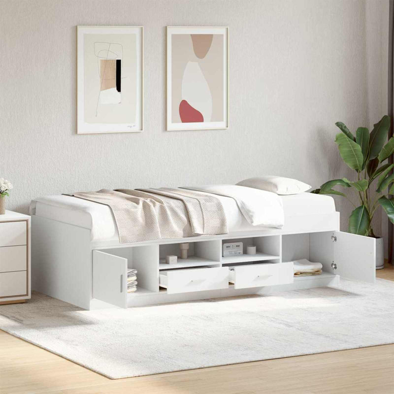 Bed Frame, White