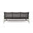 Handwoven 3 Seater Outdoor In Grey With And Metal Frame Patio Iron Accents-121046598
