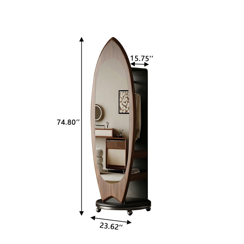 Miroir mural portatif 74,8 po