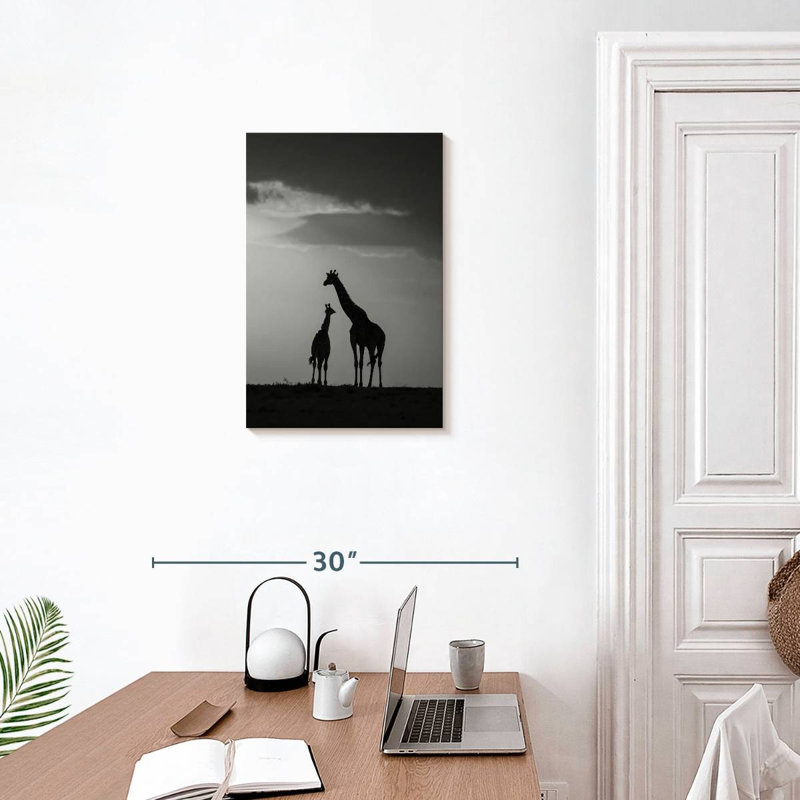 Brampt Giraffe's Affection, 24" H x 16" W