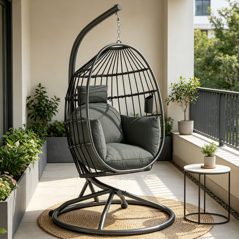 Outdoor Bench, Dark Grey