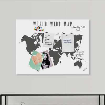 Magnetic Glass Photo Memo Board