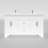 Aurilla 60 in. Double Sinks Freestanding Bath Vanity in Matte White with White Carrara Quartz Top-1792898427