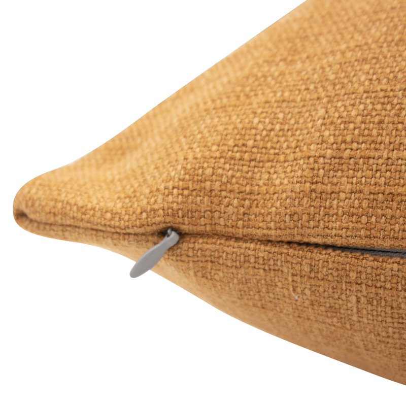  Housse et insert de coussin carré Lapis Luxury, Orange, Plumes