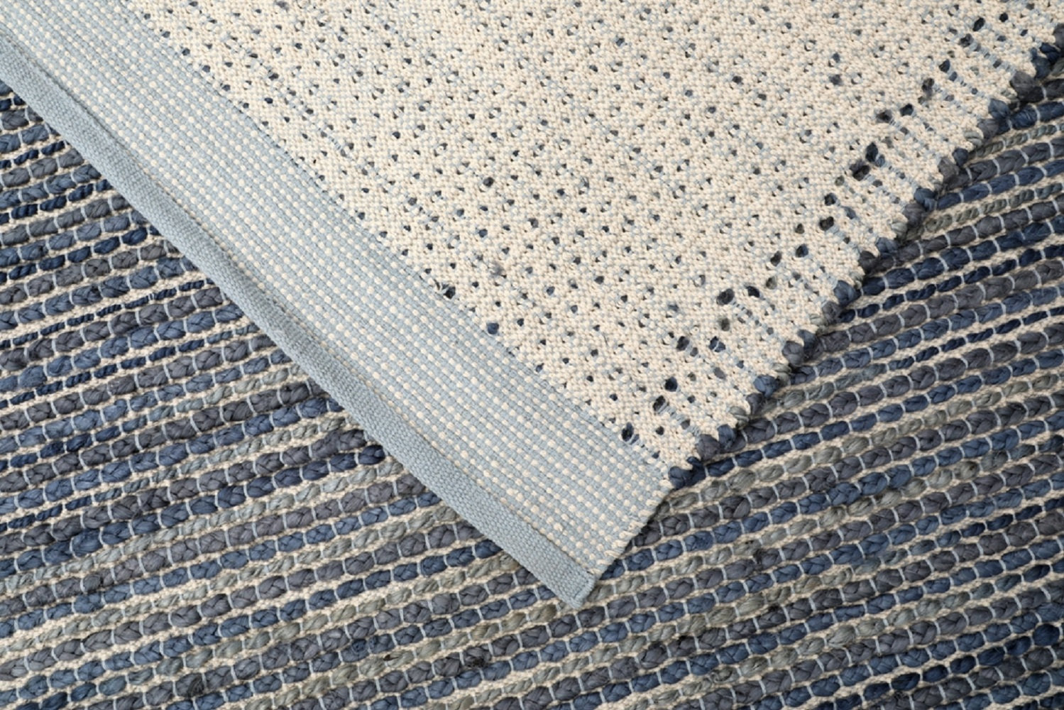 Vanora Hand-Woven Striped Jute Rug, Rectangle 5' x 8'