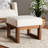 Arrihanna Jillien 21.3" Wide Square Footstool Ottoman