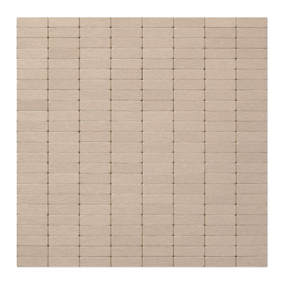 Carreau de mosaïque auto-adhésif en métal 11 po x 12 po Urbain