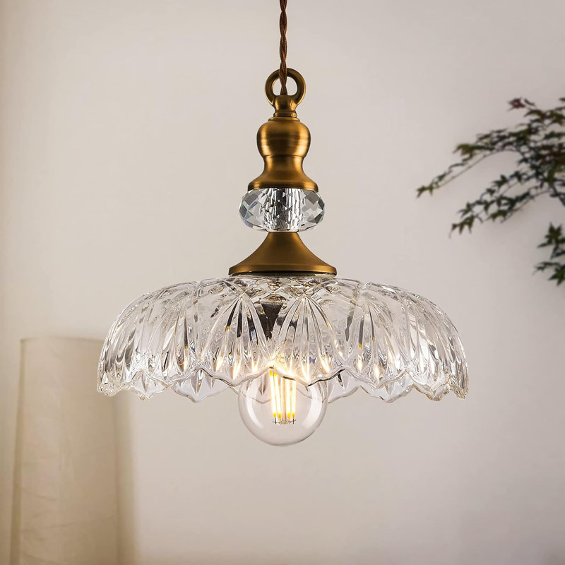 Vintage Glass Pendant Light
