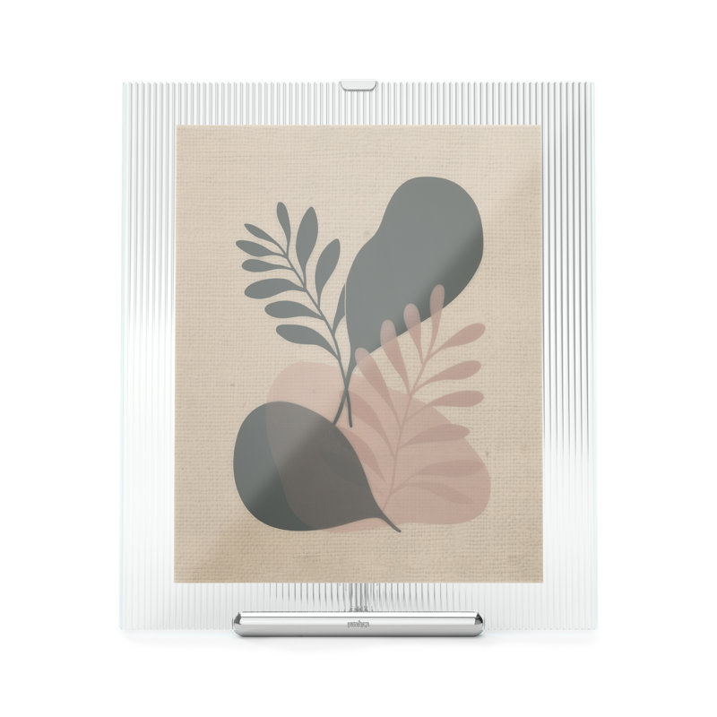 CADRE D'IMAGE FLUTE 8 X 10, Chrome chrome