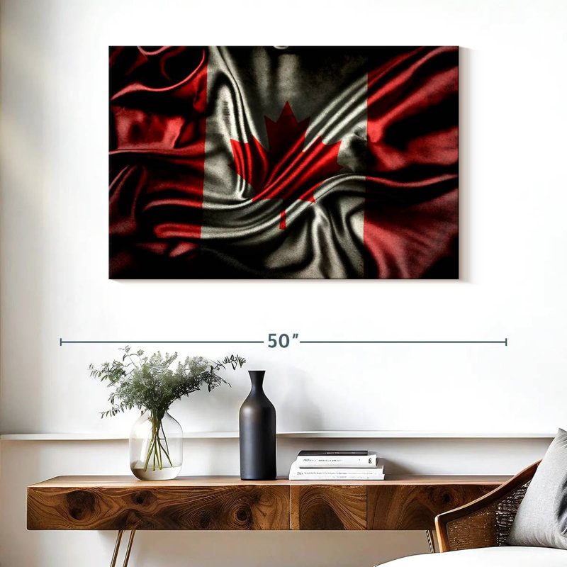 Borges Dark Canada Flag, 26" H x 39" W