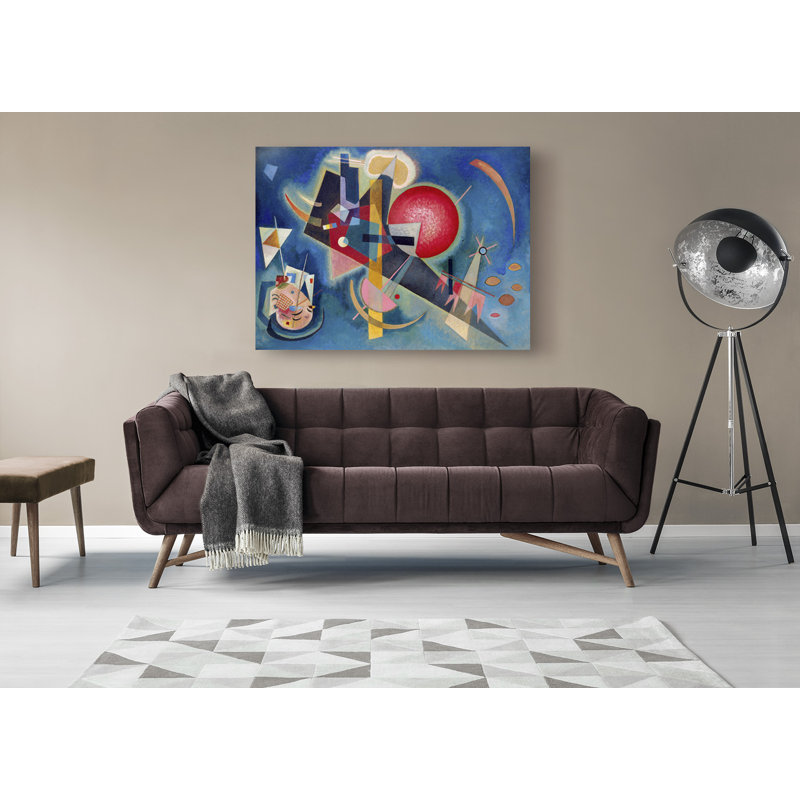 In Blue by Wassily Kandinsky - Wrapped Canvas Painting, 90cm H x 120cm W x 4cm D