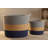 3-piece Set Storage Basket Woven Laundry Hamper With Handle