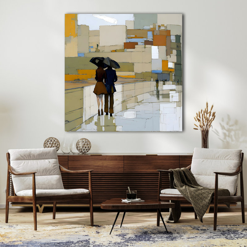 Mid-Century Romance II, H 24 po x l 24 po