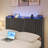 LED Platform Bed with Wing-Back Headboard: Adjustable Light Strip, Built-in Charging & Storage Feature-528171607-528171604