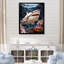 «Silent Hunter Sharks Portrait», reproduction sur toile, plage et océan-95890594-95890583