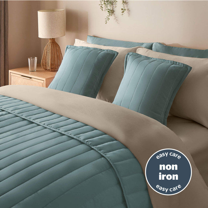 Silentnight Supersoft Quilted Bedspread 150 x 200cm, Blue