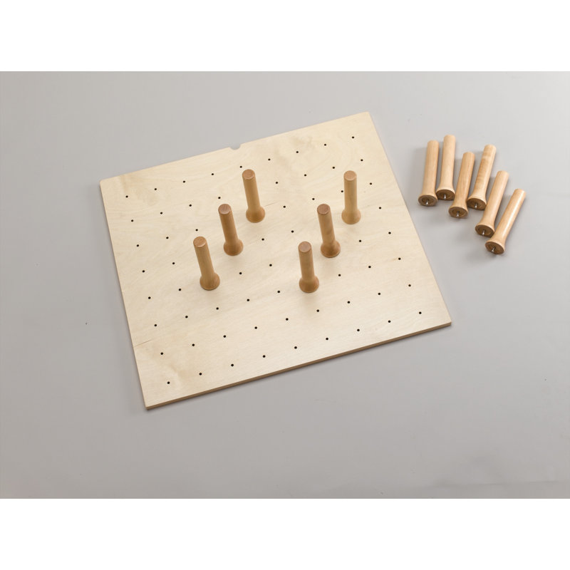 Natural Maple Adjustable Pegboard Drawer Organizer, 24.25"W x 21.25"D