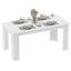Table de salle à manger moderne 63 "pour 4-6 personnes avec effet de bois, blanc-414273343