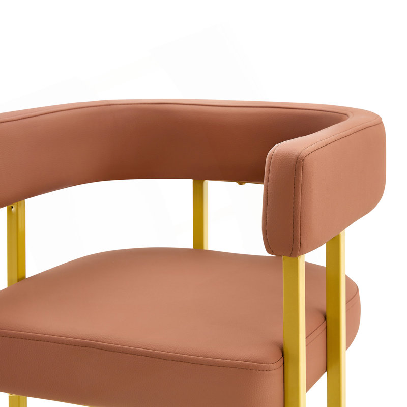 Tabourets de bar à hauteur de comptoir Mid-Century avec dossier