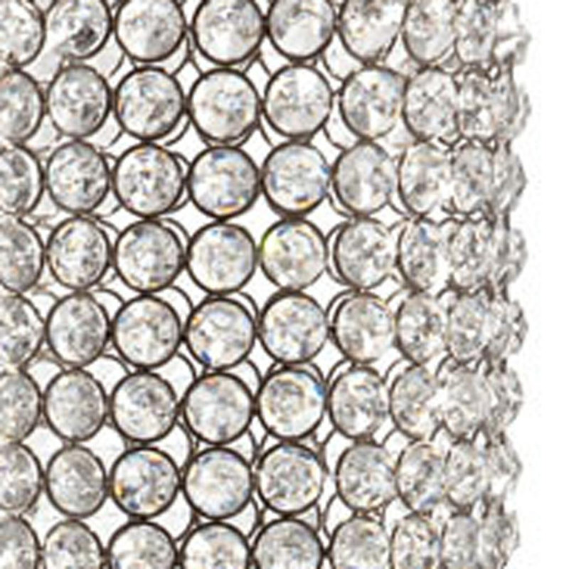 Vase de table 25 "en faux cristal et métal