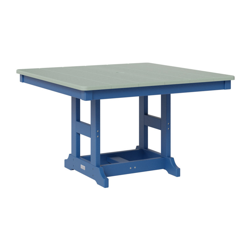 Table carrée berlinoise pour enfants 33 po Berlin, Écume de mer, écume de mer, Bleu pacifique