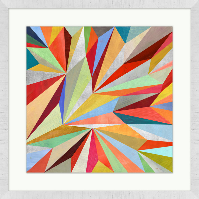 Paper Airplanes 2' Framed Graphic Art Print on Glass