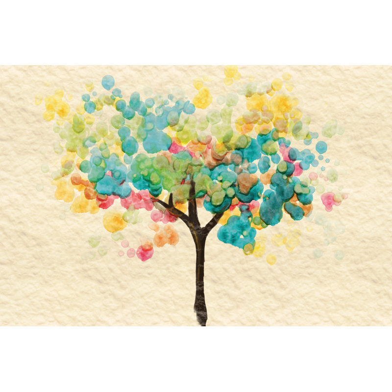 Watercolor Tree - Wrapped Canvas Art Prints, 30cm H x 46cm W