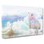 Penguin & Polar Bear Painting - Wrapped Canvas-56656222