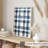 Abstract Blue Plaid Pattern VI Modern Unframed Art Print-1864970216