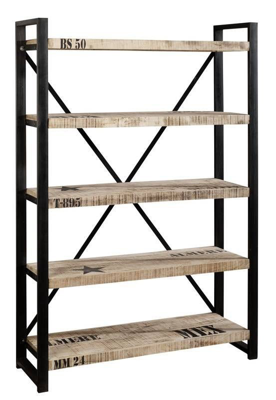 Factory 180cm H x 120cm W Etagere Bookcase