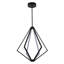 Modern 6 Light LED Black Diamond Frame Chandelier-959491043