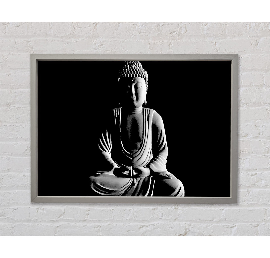 Buddha Light - Einzelner Bilderrahmen Kunstdrucke auf Leinwand