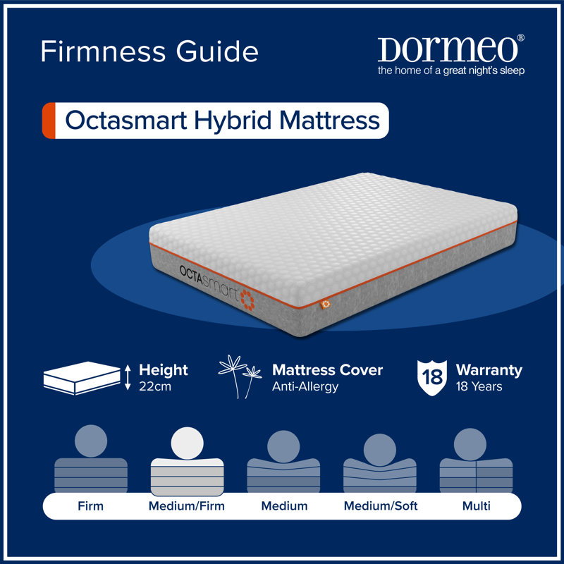 Dormeo Octasmart Hybrid Mattress, Double (4'6)