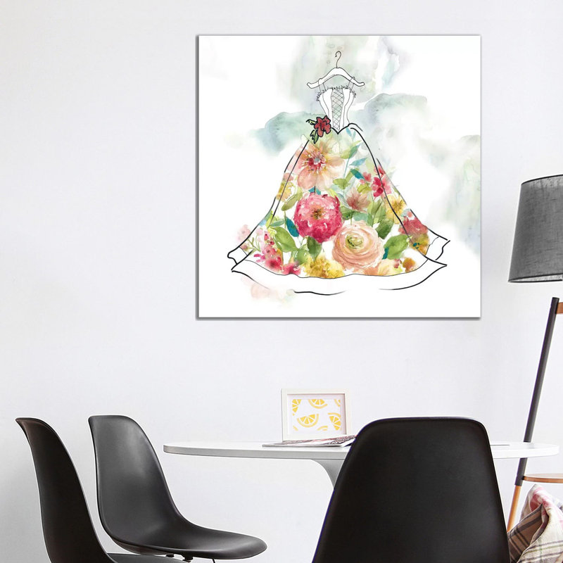 Fashionable Florals II by Carol Robinson - Print on Canvas, Wrapped Canvas, 93.98 cm H x 93.98 cm W x 3.175 cm D