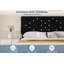 Base de lit tapissier luxueuse et douce - tête de lit capitonnée Crystal Diamond, lattes en bois robustes, sans bruit, aucun sommier requis, assemblage facile - noir, grand-129422981