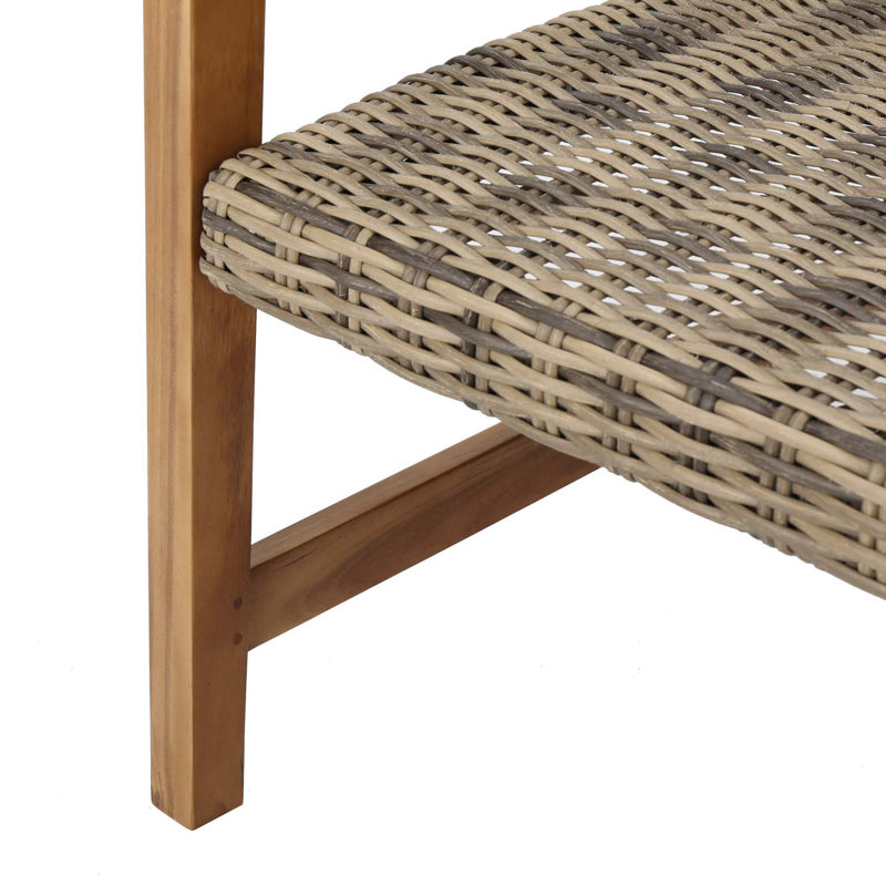Fauteuil d'appoint moderne Cafe Ambiance, Brun clair / naturel