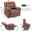 Garit Faux Leather Heated Massage Chair-2066835784