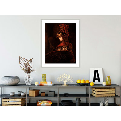 Pallas Athena or Armoured Figure by Rembrandt van Rijn - Framed Giclee Print